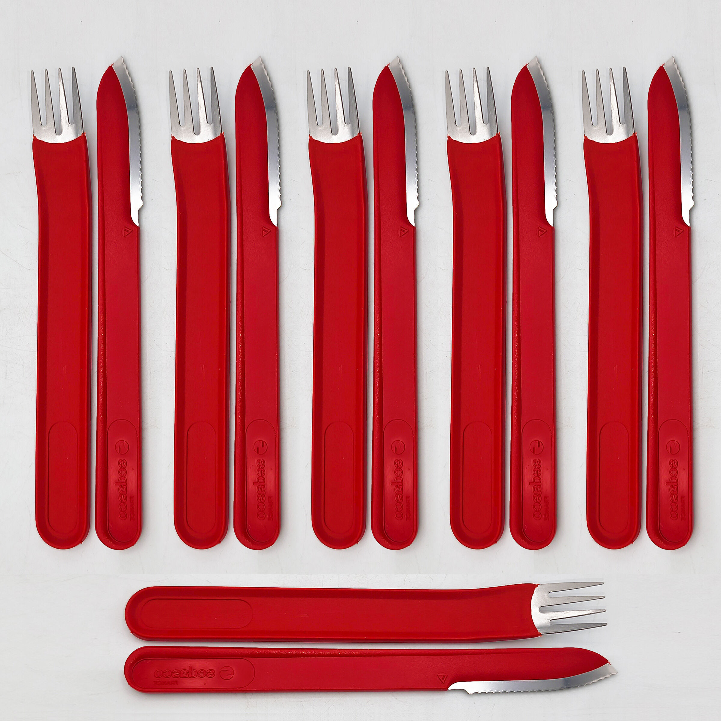 "Casino" cutlery set for 6 people by Sedasco, France, 1970s