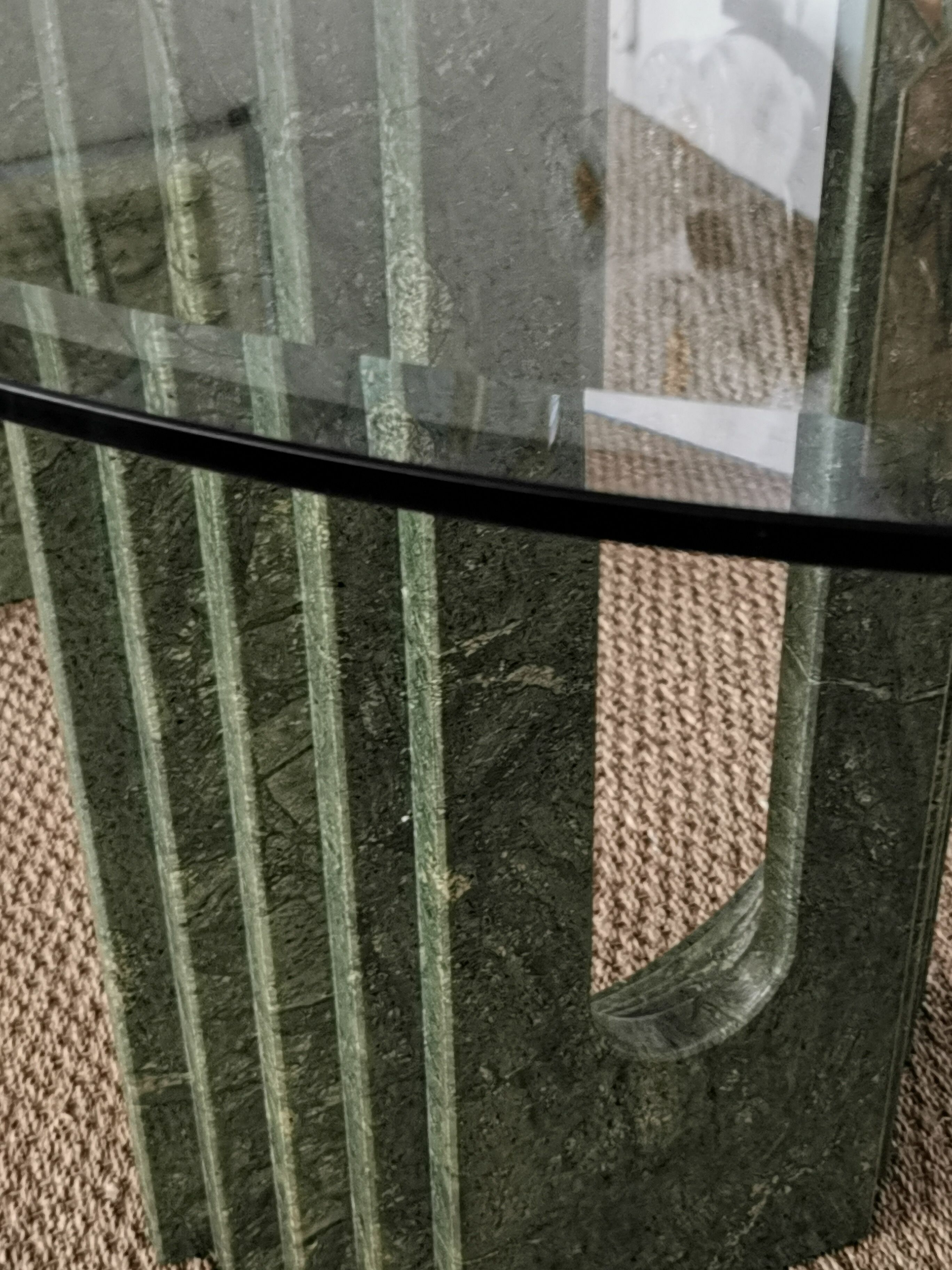 Marble and glass dining table Carlo SCARPA for CATTELAN Italia circa 1970