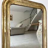Antique Louis-Philippe mirror, 19th century, silver leaf