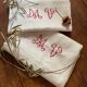 Pair of large cotton and hemp tea towels from the 1930s.