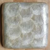 Trays mother-of-pearl petals and vintage fiber