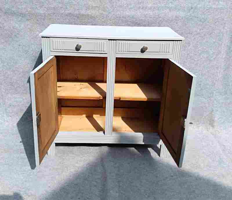 Parisian buffet from the 40s, 50 set in painted wood
