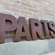 Sign letters paris vintage metal
