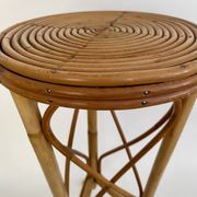 Rattan side table, 1960s