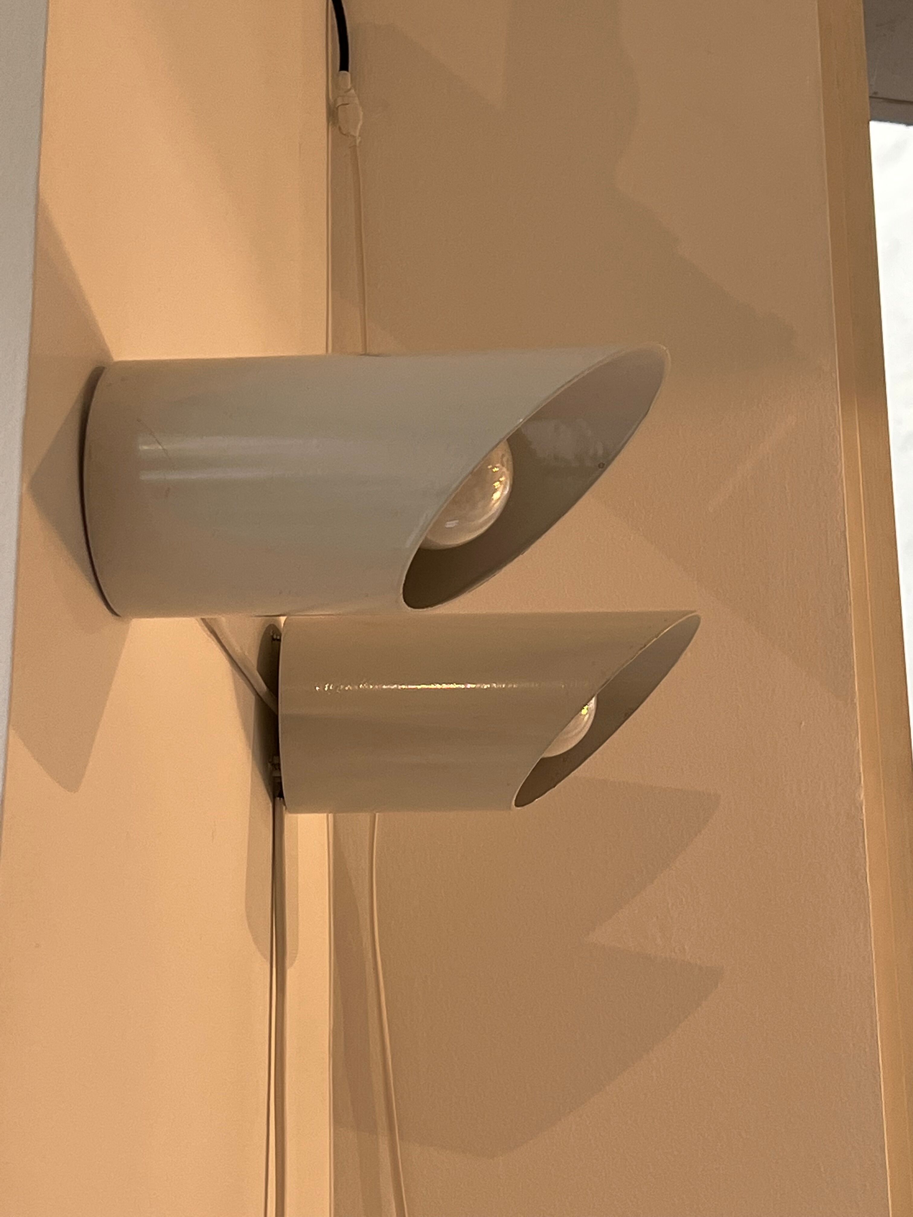 Pair of Obliqua wall lights by Ignazia Favata and Claudio Dini for Bieffeplast 1969