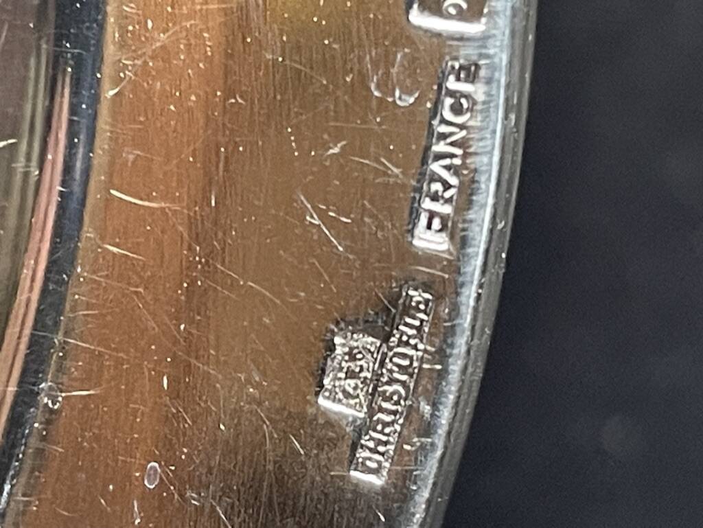 Christofle silver metal sauce boat