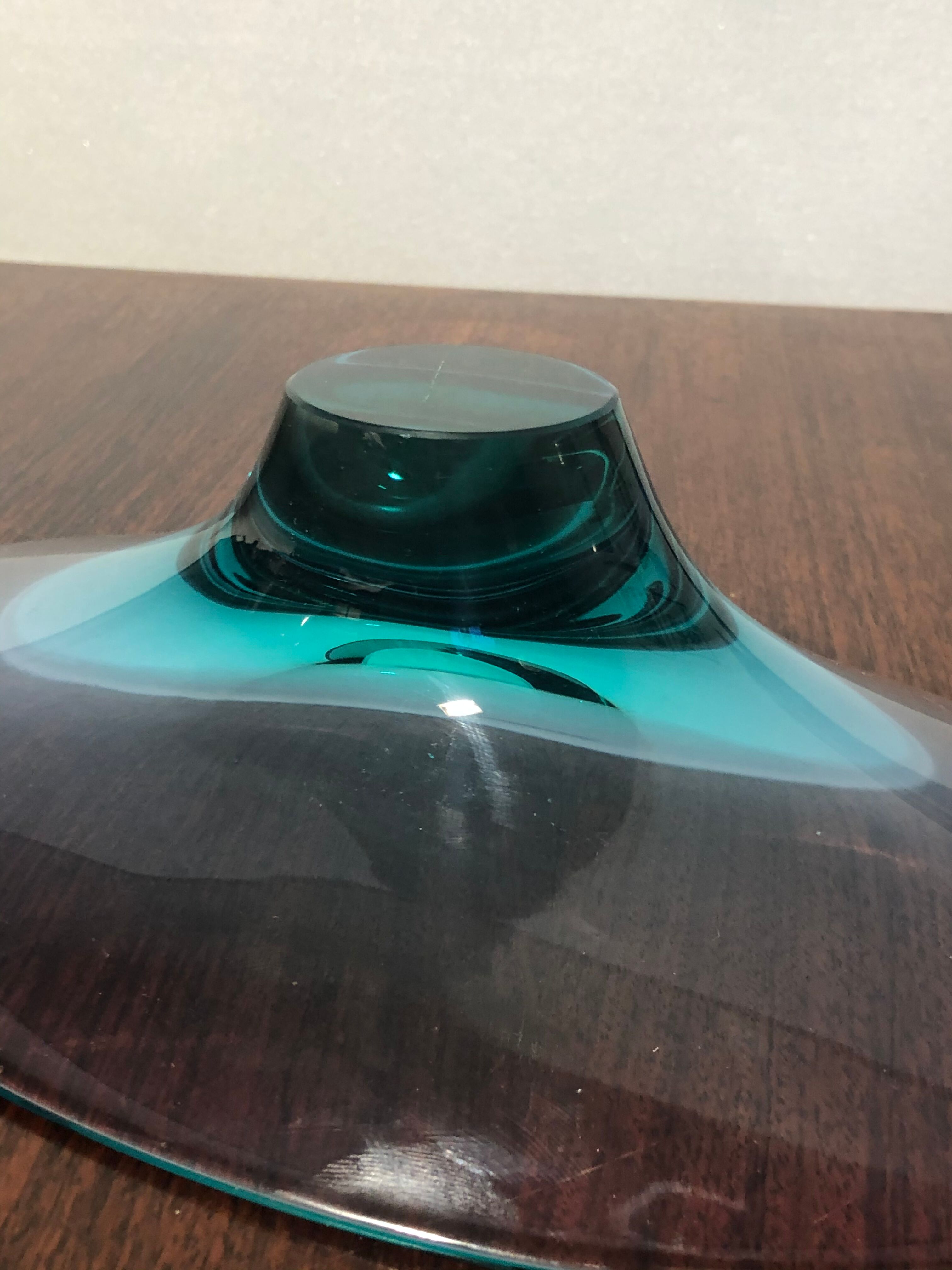 Murano free-form glass cup from the 1950s