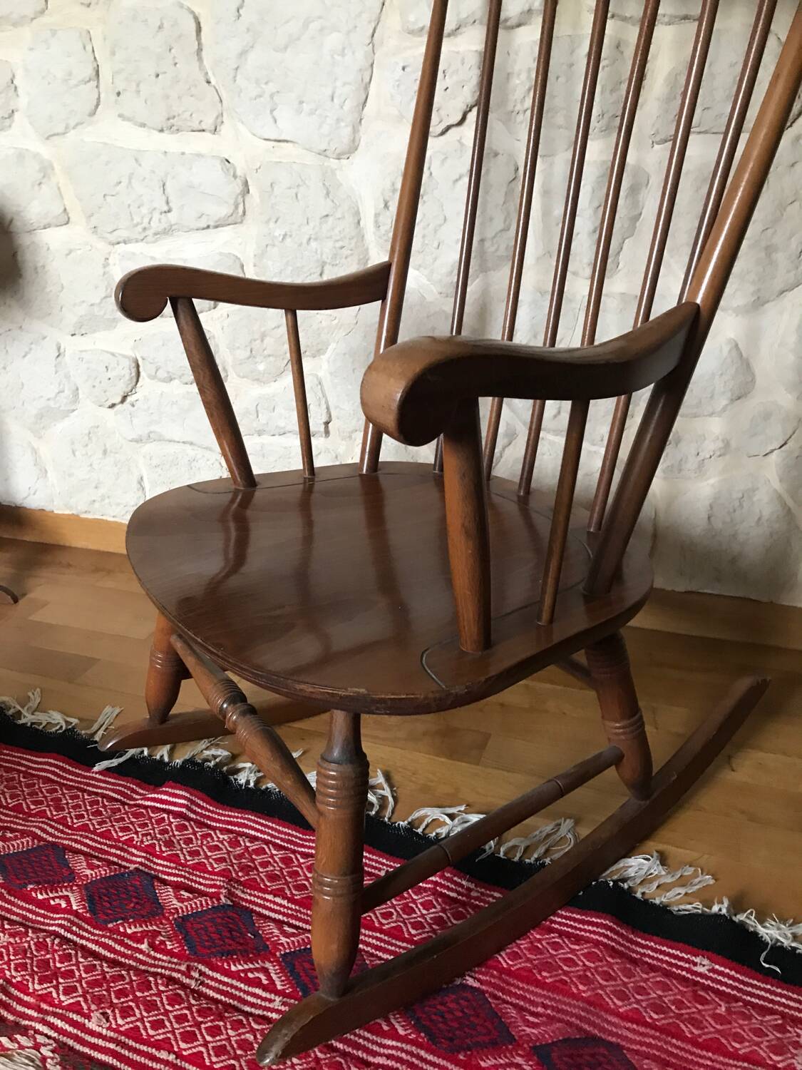 Wooden rocking chair