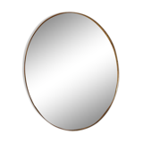Brass round mirror 100cm