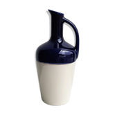 Blue and white pitcher