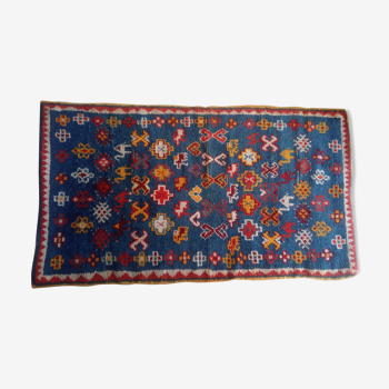 Old berber carpet handmade 110x195cm