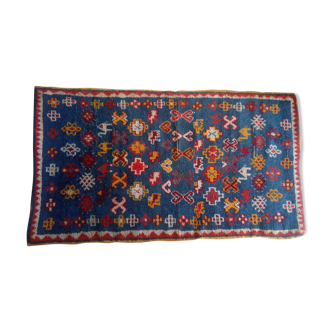 Old berber carpet handmade 110x195cm