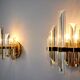 Pair of Venini glass wall lamps, Italy, 1970