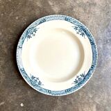 Longchamp hollow plate in iron clay, "Lily" service