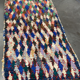 Tapis berbère Boucherouite, pièce unique artisanale