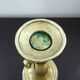 Golden brass candle holder