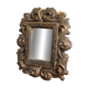 Mirror Frame Terracotta Bronze Patina Rocaille Scrolls Louis XV Style