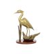 Vintage heron bird statue sculpture brass mid century 31cm