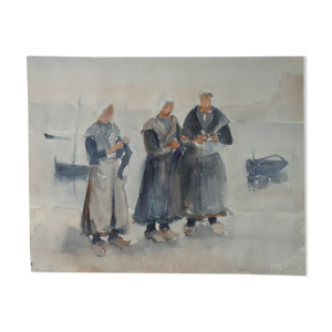 Aquarelle  Les bretonnes