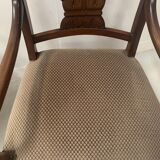 Paire de fauteuils a crosse en acajou XIX siècle