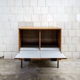 Mobile Bar in Wood and Iron by Leonardo Fiori for ISA Bergamo, Italy, 1950s