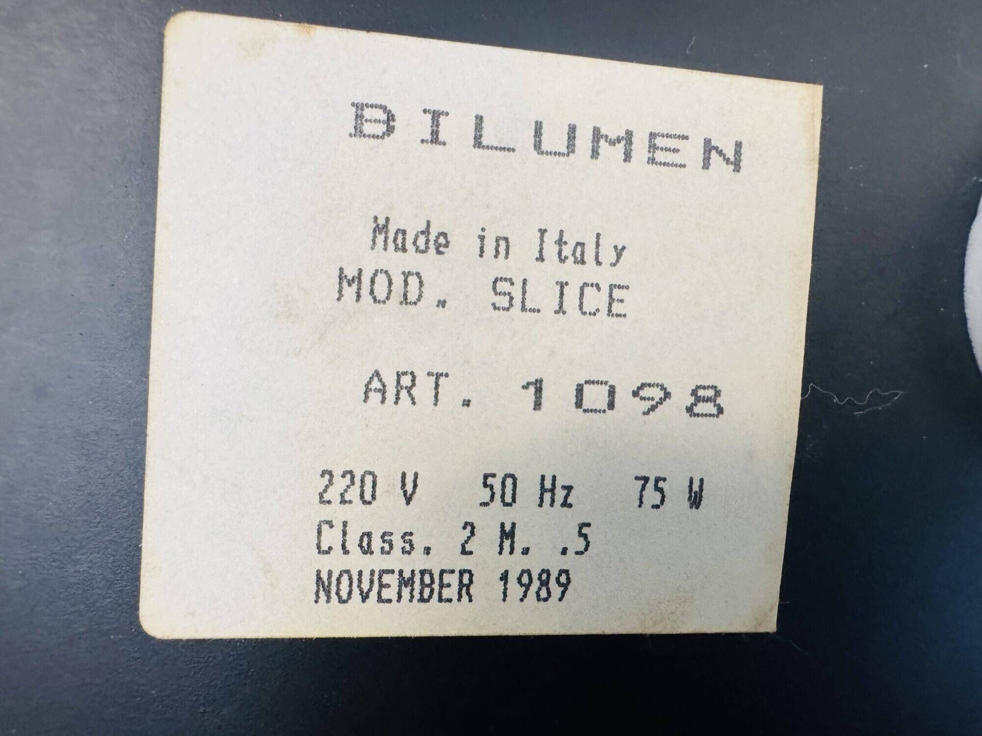 Model 'Slice' Table Lamp By Hans Von Klier For Bilumen, Italy 1987