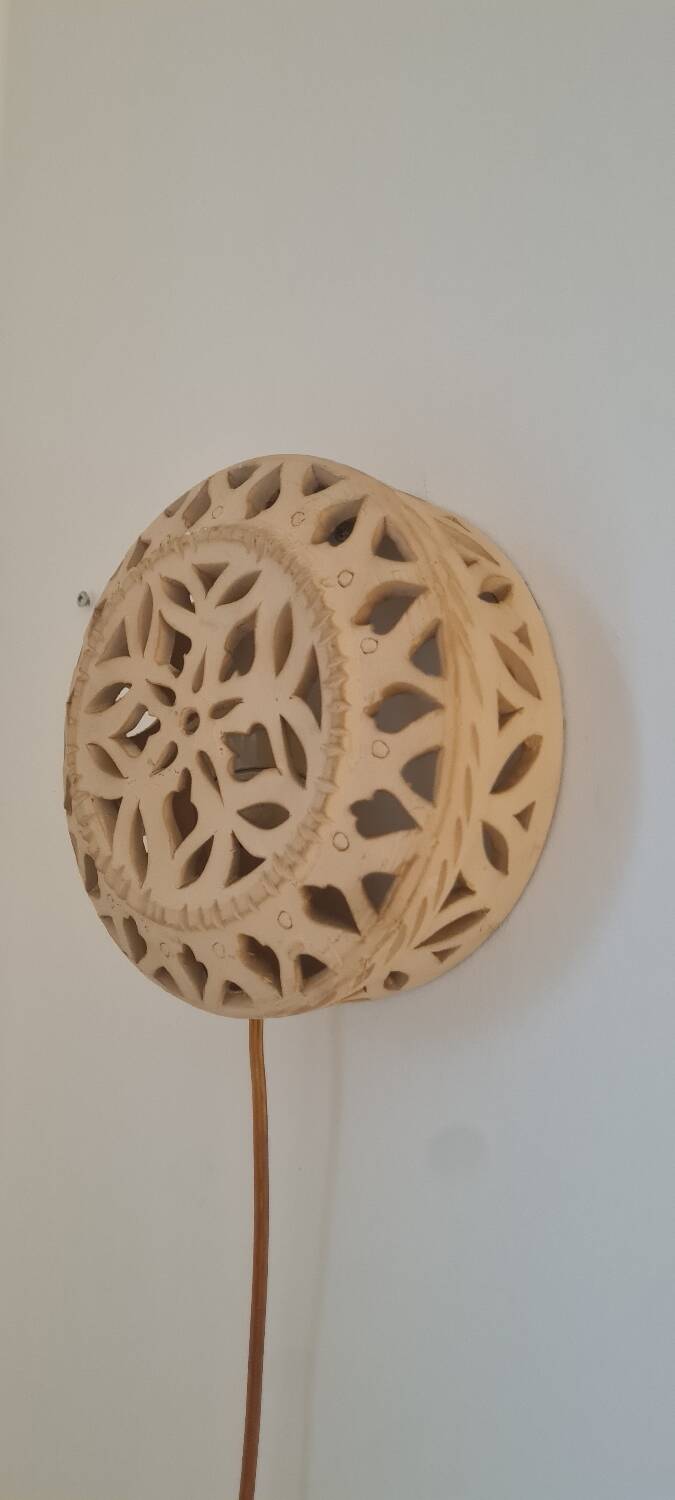 Terracotta wall light