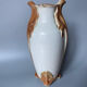 Saint-clément art nouveau vase signed ck in barbotine with decor de fleurs bordeaux