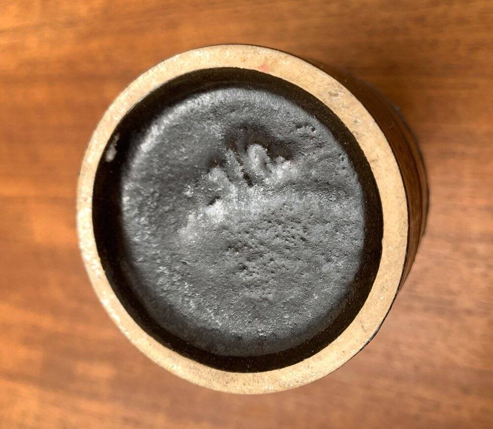 Carafe vase in German pottery WGP Fat Lava mid-century style by Ruscha, 1960s.