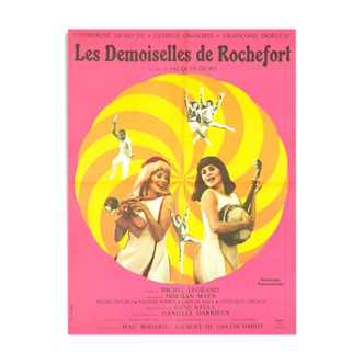 Original poster 1967 the damsels of Rochefort Jacques Demy C Deneuve vintage