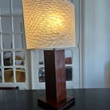 70s wooden lamp