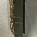 Miroir en bois et stuc doré décor palmette époque Louis XV 18ème 31x45cm