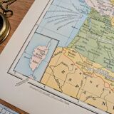 Printed in 1900, map of economic France.