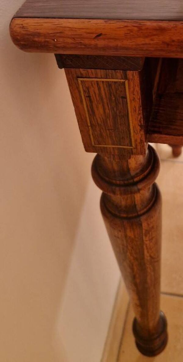 Bureau ancien style Louis XVI restauré plateau gainé XIXe siècle