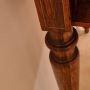 Restored antique Louis XVI style desk with a 19th-century leather top.