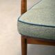 Pair of Mid-Century Italian Armchairs in stained Beech and Green Cushions