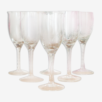 Six 40s liquor glasses - Antique crystal glasses