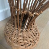 Wicker rattan bust mannequin