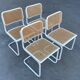 Ensemble de 4 chaises modèles Cesca b32 en blanc