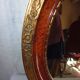 Art Deco oval mirror with gilding 50.5x40.5 cm / 2