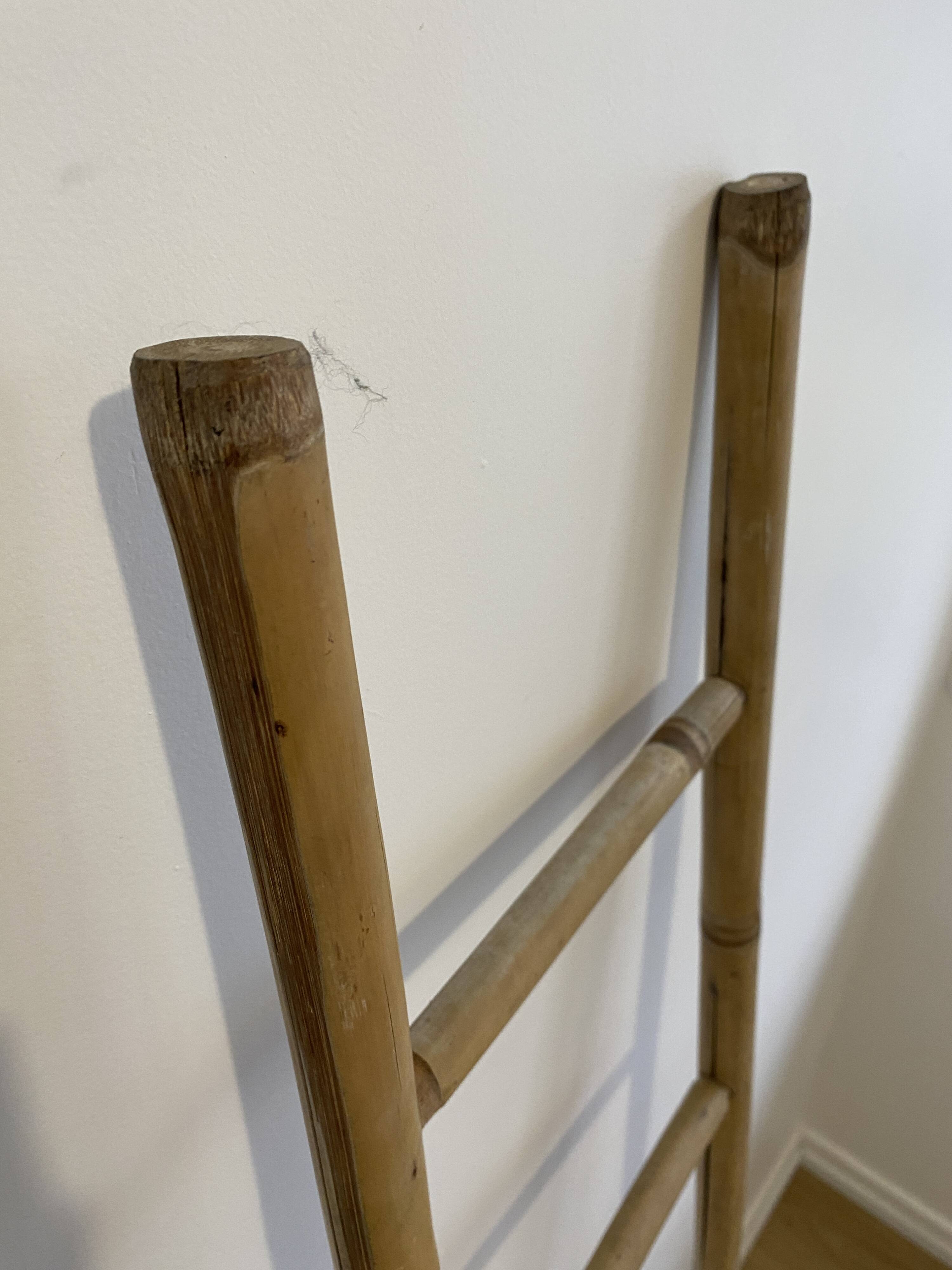 Decorative vintage bamboo ladder