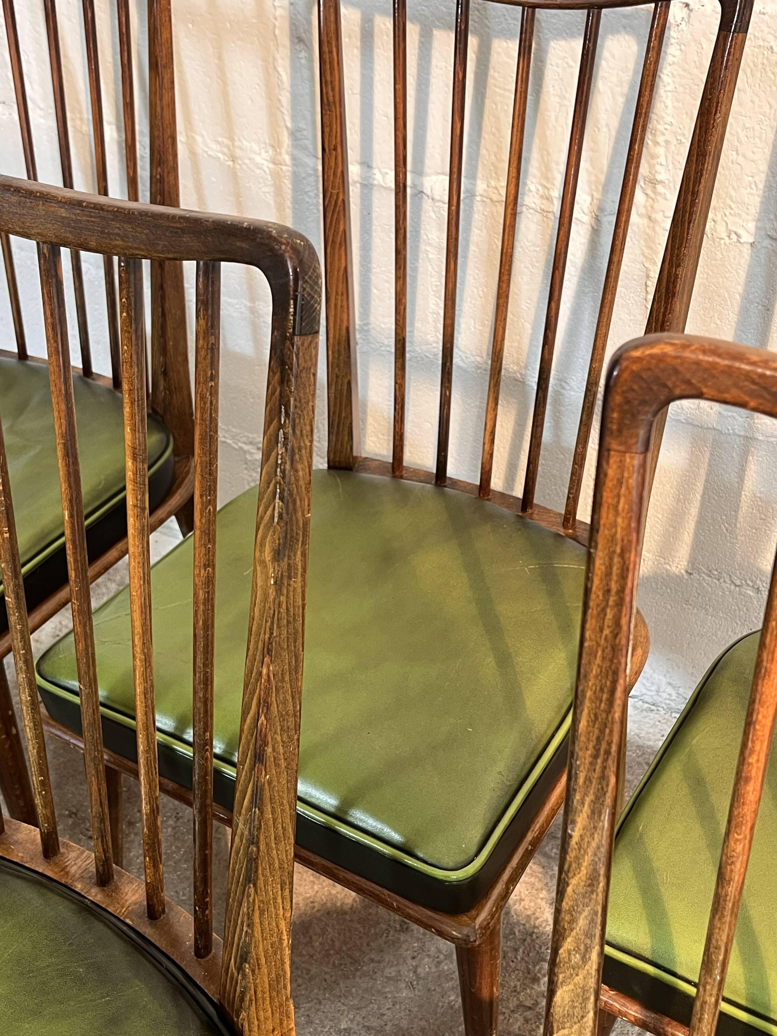 Dining room chairs, Charles Ramos 1950s