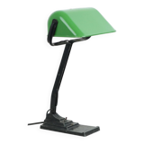Lampe de Bureau Art Déco Lampe de Notaire Erpe Modèle 52 Abat-Jour Émail Vert