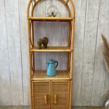 Vintage rattan floor