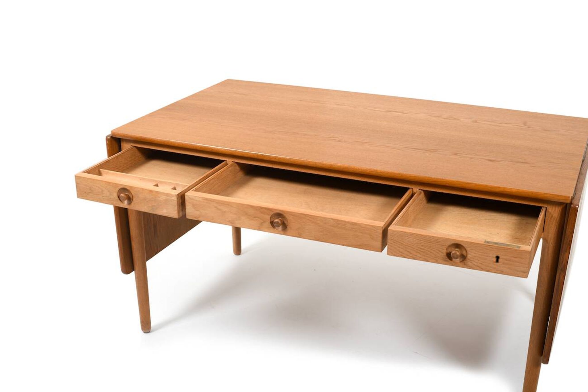 Fine Danish Hans J. Wegner Desk AT-305 Andreas Tuck 1950s.