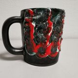 Mug vintage ceramic lava effect