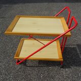 Trolley bar rolling table vintage design 80s