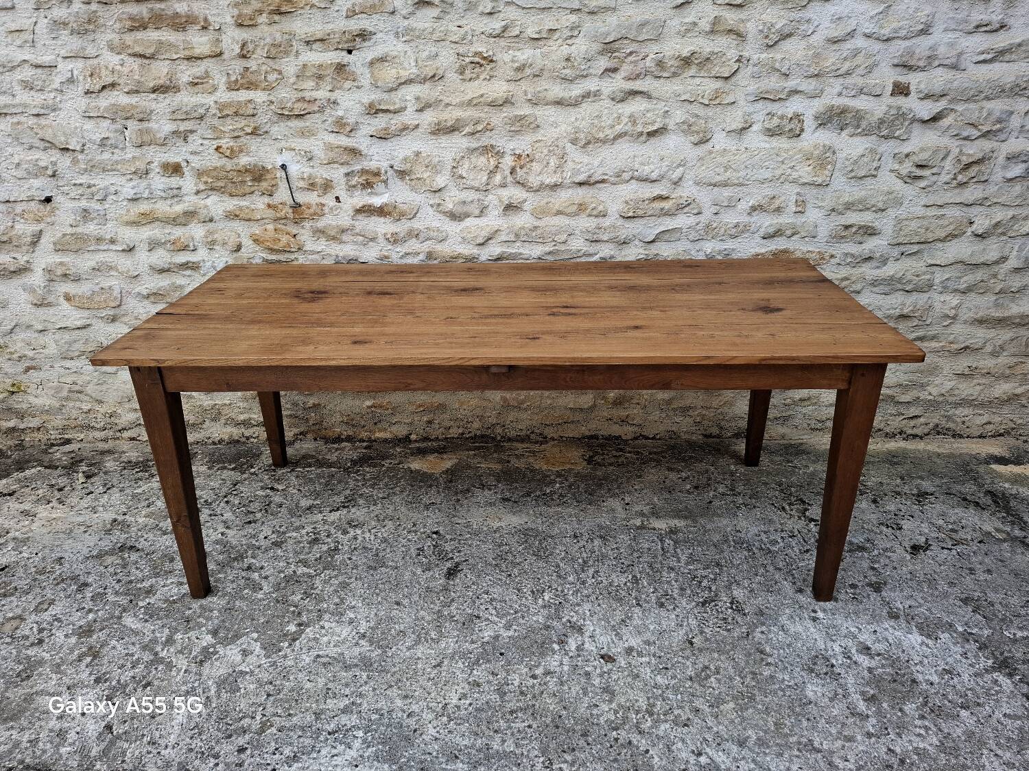 Weathered farm table