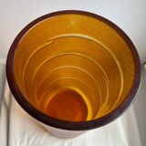 Vase barbini murano jaune signé 90s
