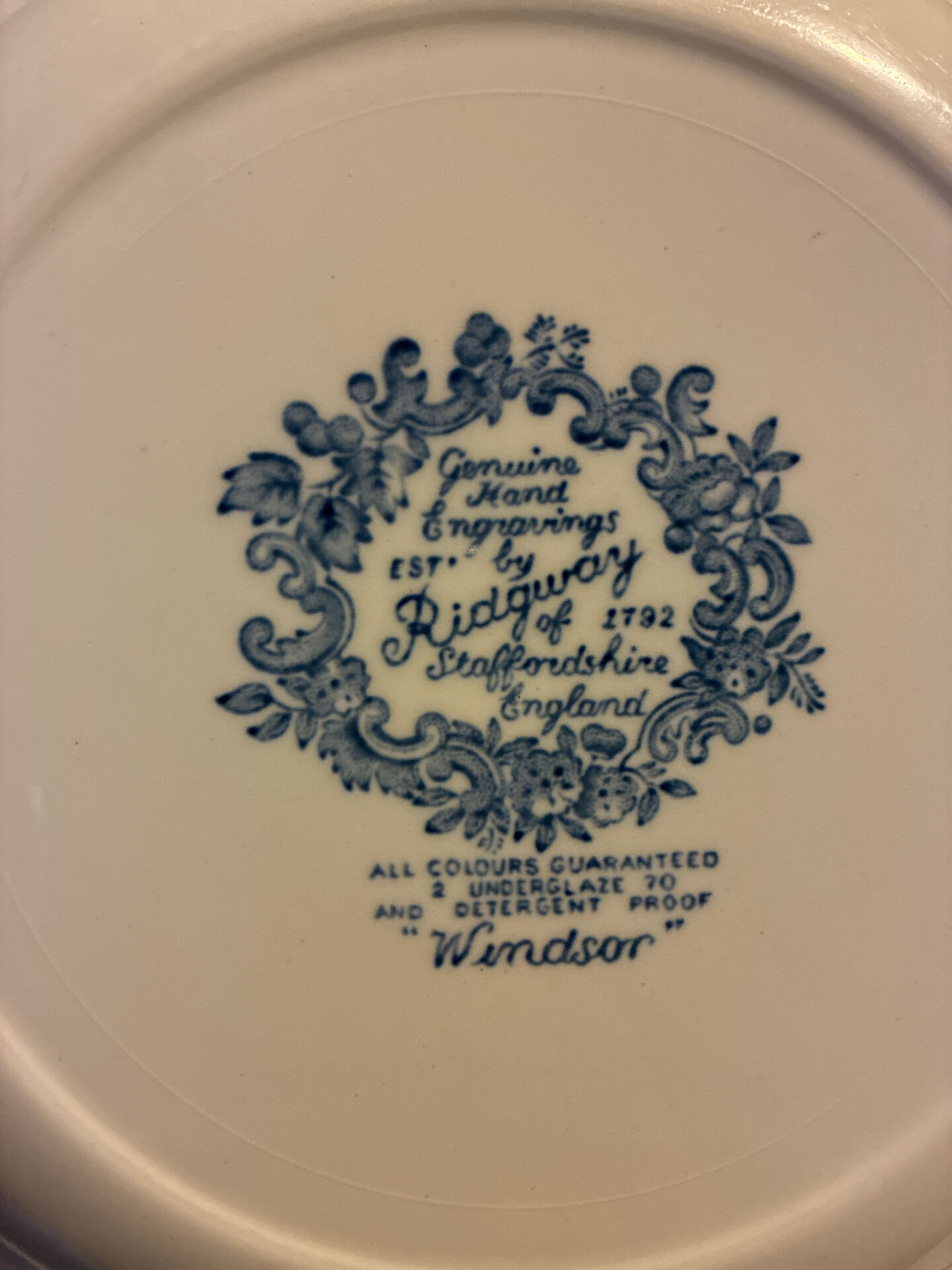 5 deep plates Windsor collection "Ridgway"